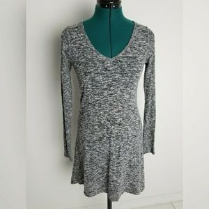 Express grey sweater dress long sleeve size xs